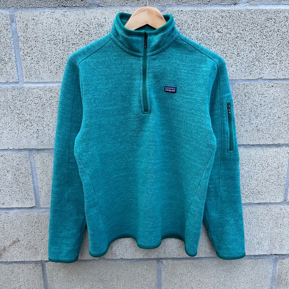 Patagonia Jackets & Blazers - Vintage Patagonia Better Sweater 1/4 Zip Womens L Teal